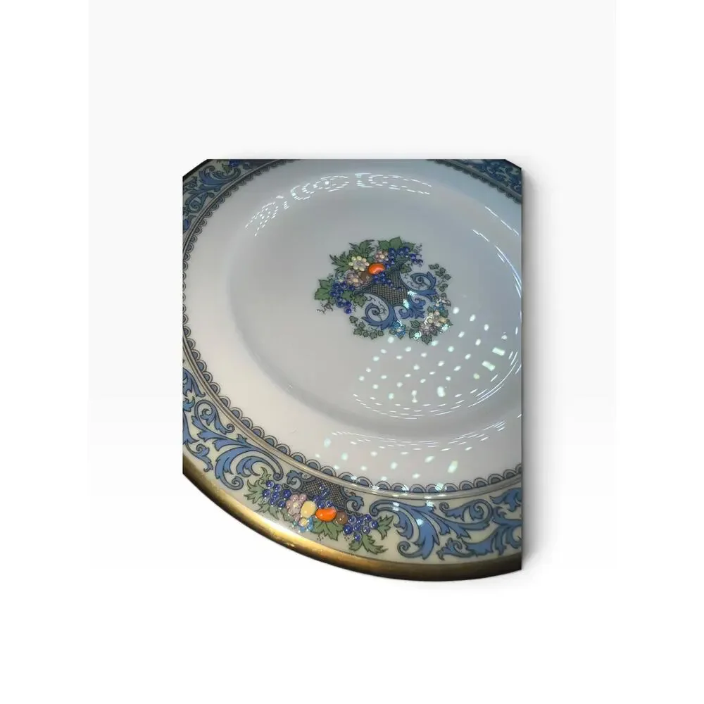 Lenox The Autumn collection bread plates lot of 4 bread plates. blue gold fall